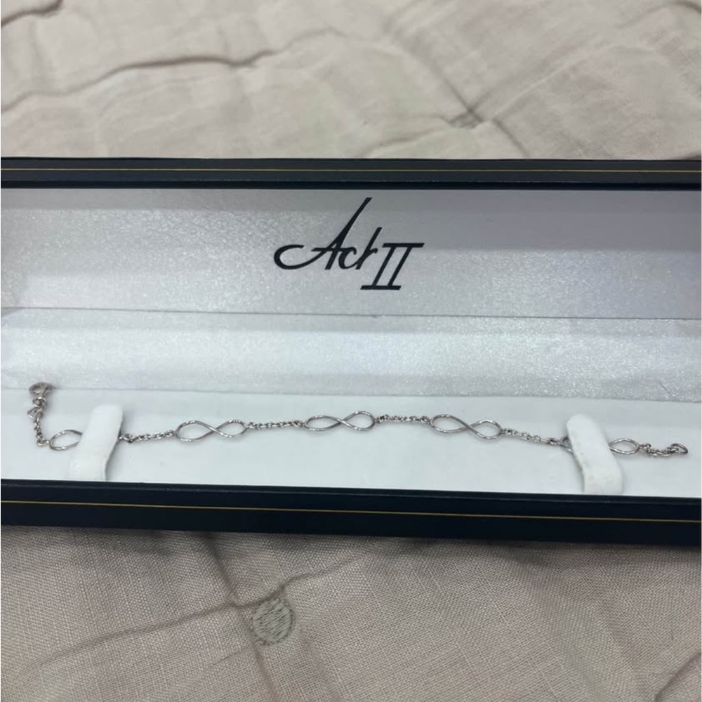 Sterling Silver Infinity Bracelet